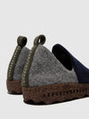 Round Toe Shoes CITY M NAVY/GREY